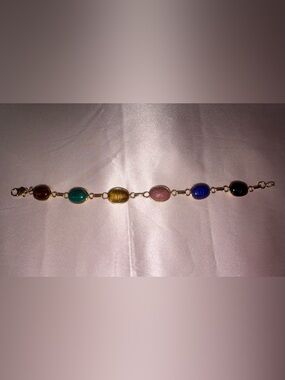 Vintage Carla 14K Scarab Beetle Bracelet